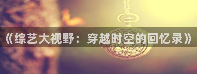 《综艺大视野：穿越时空的回忆录》